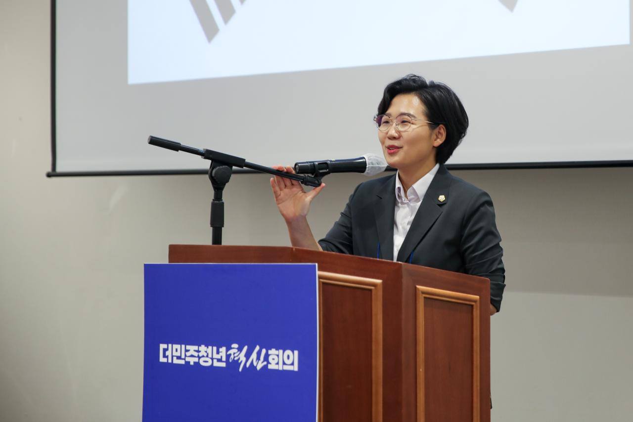 군민과 함께한 사진
