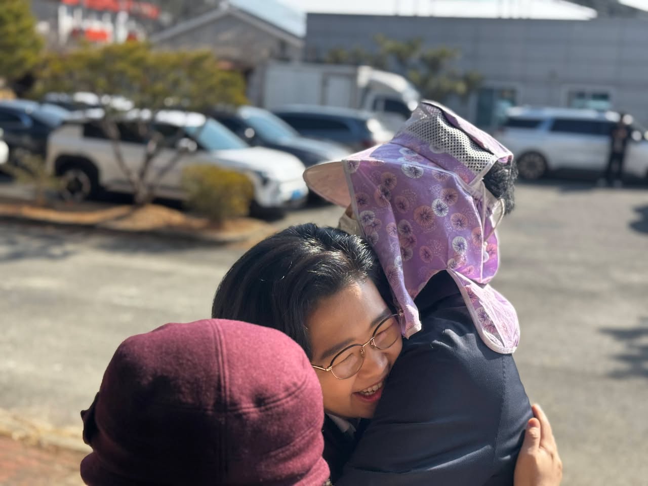 군민과 함께한 사진