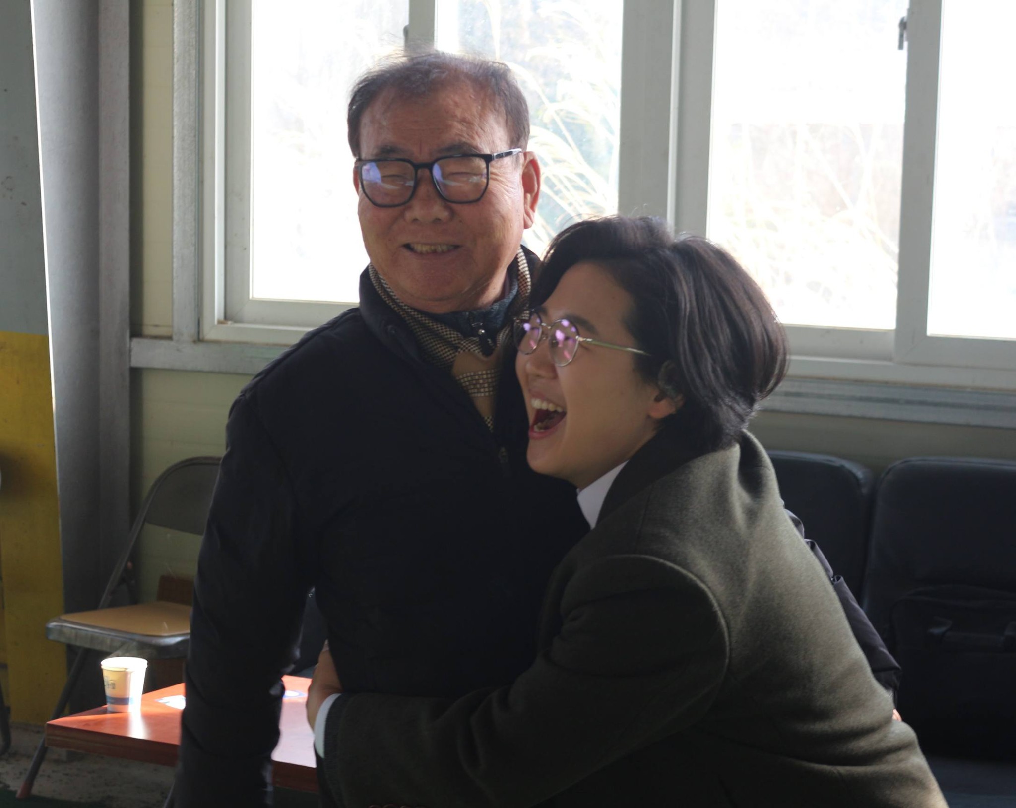 군민과 함께한 사진