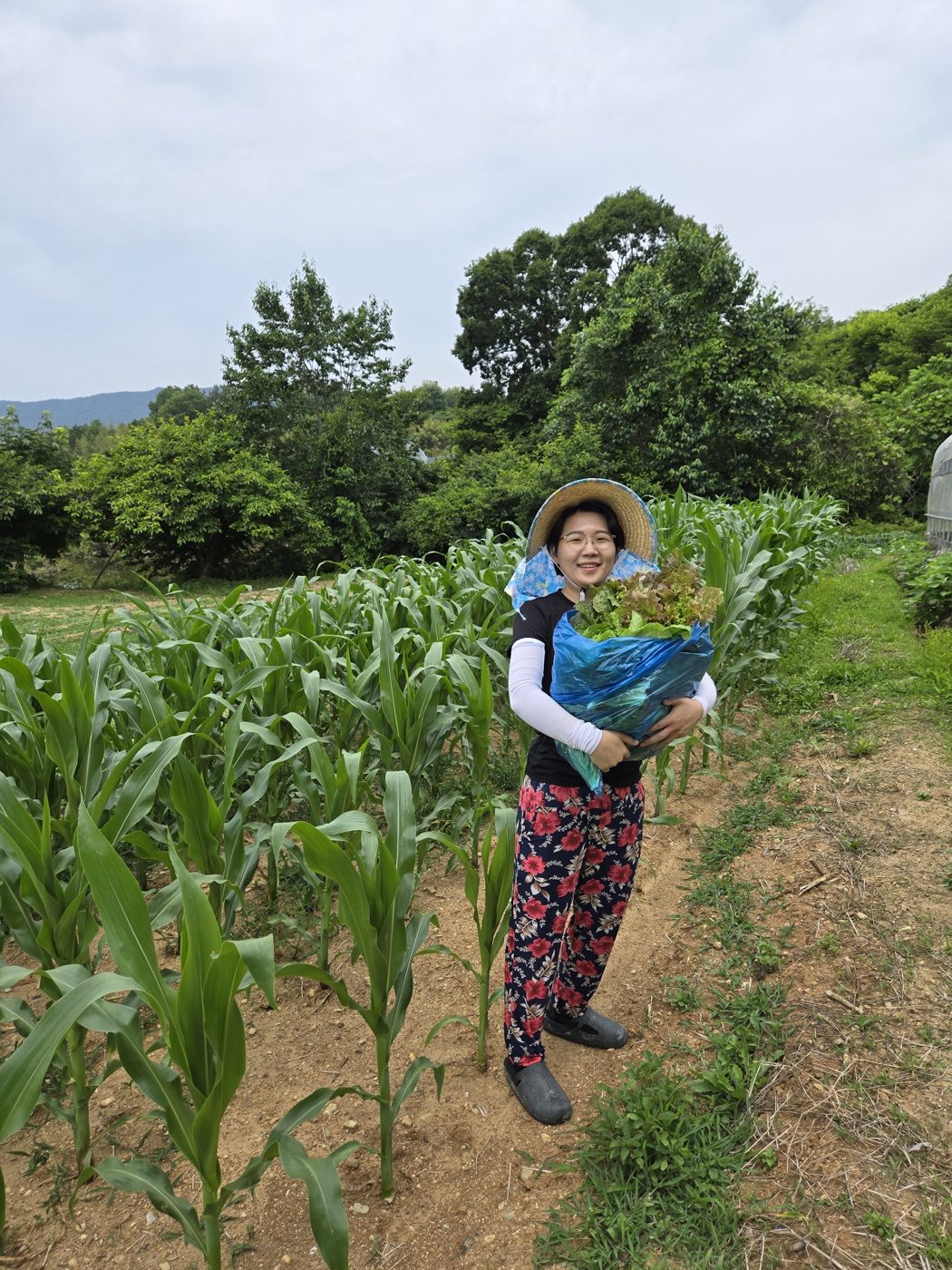군민과 함께한 사진